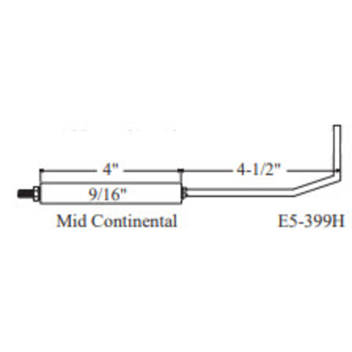 E5-399H-2PK - Westwood - 399H, Mid Continential Flame Rod 2pk