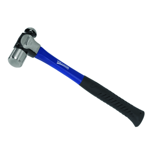 JHW20543 - Williams - 12 oz Ball Pein Hammer with Fiberglass Handle with Cushion Grip