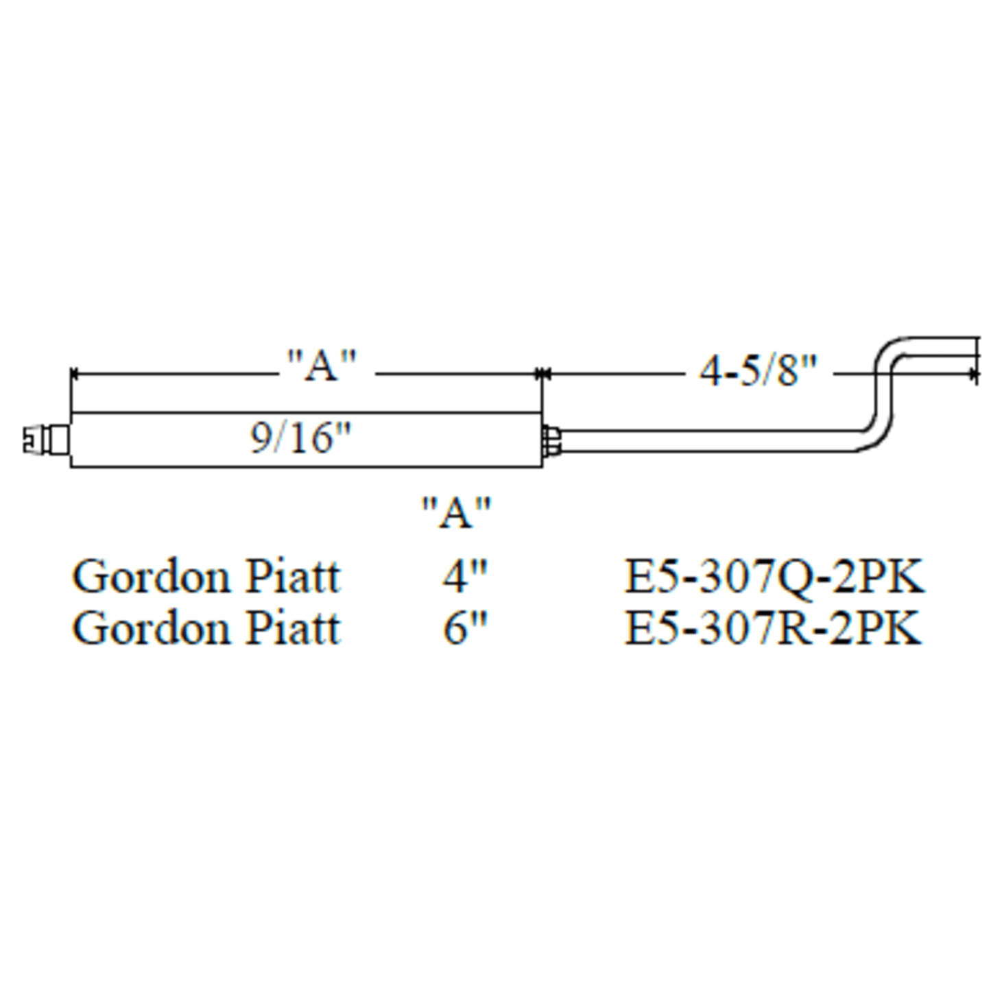 E5-307Q-2PK - Westwood - 307Q, Gordon Piatt Electrode 2pk