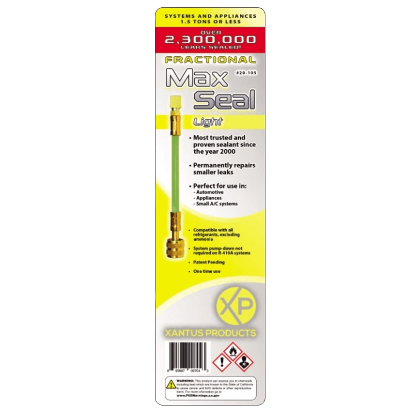 20-105 - Xantus - Max Seal Light – HVAC Refrigerant Leak Sealant (Up to 1.5 Tons)
