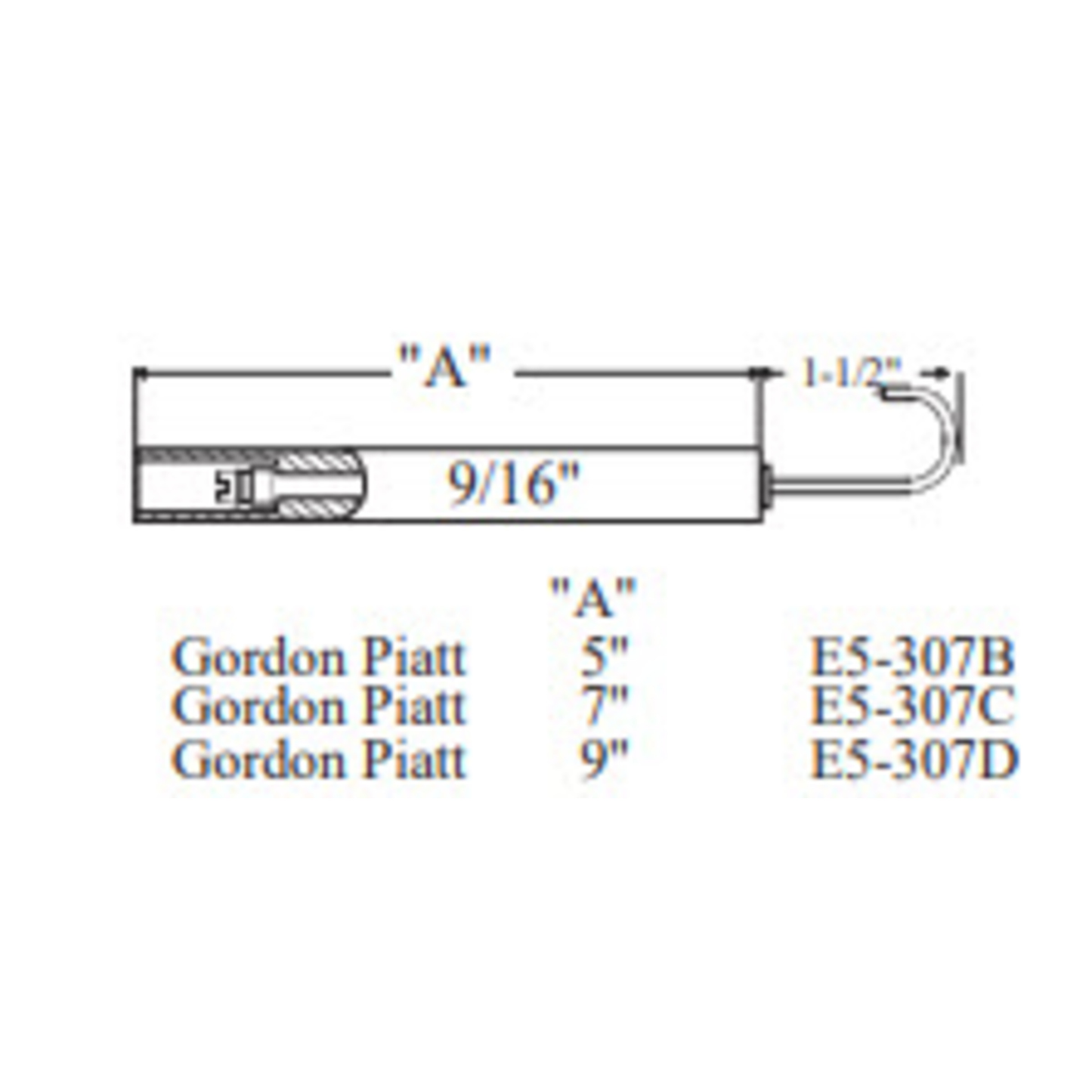 E5-307B-2PK - Westwood - 307B, Gordon Piatt Electrode 2pk