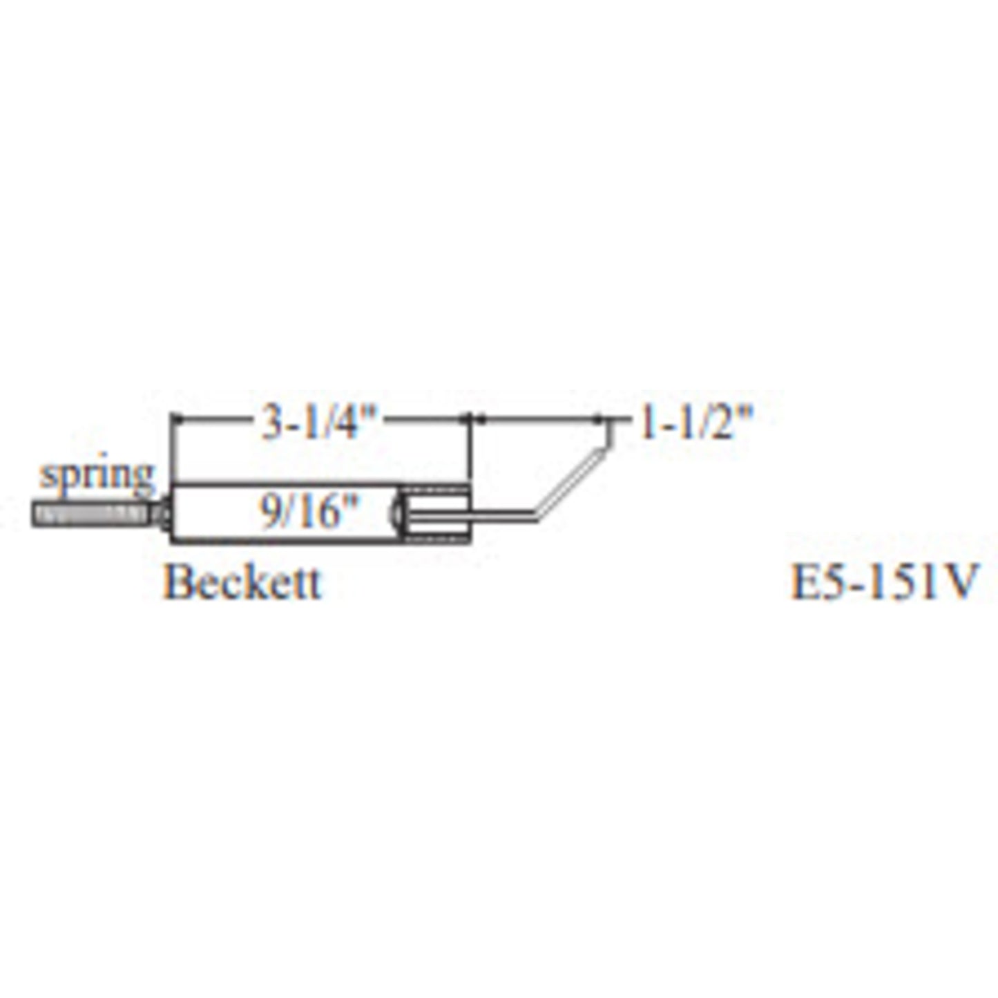 E5-151V-2PK - Westwood - 151V, Beckett Electrode 2pk