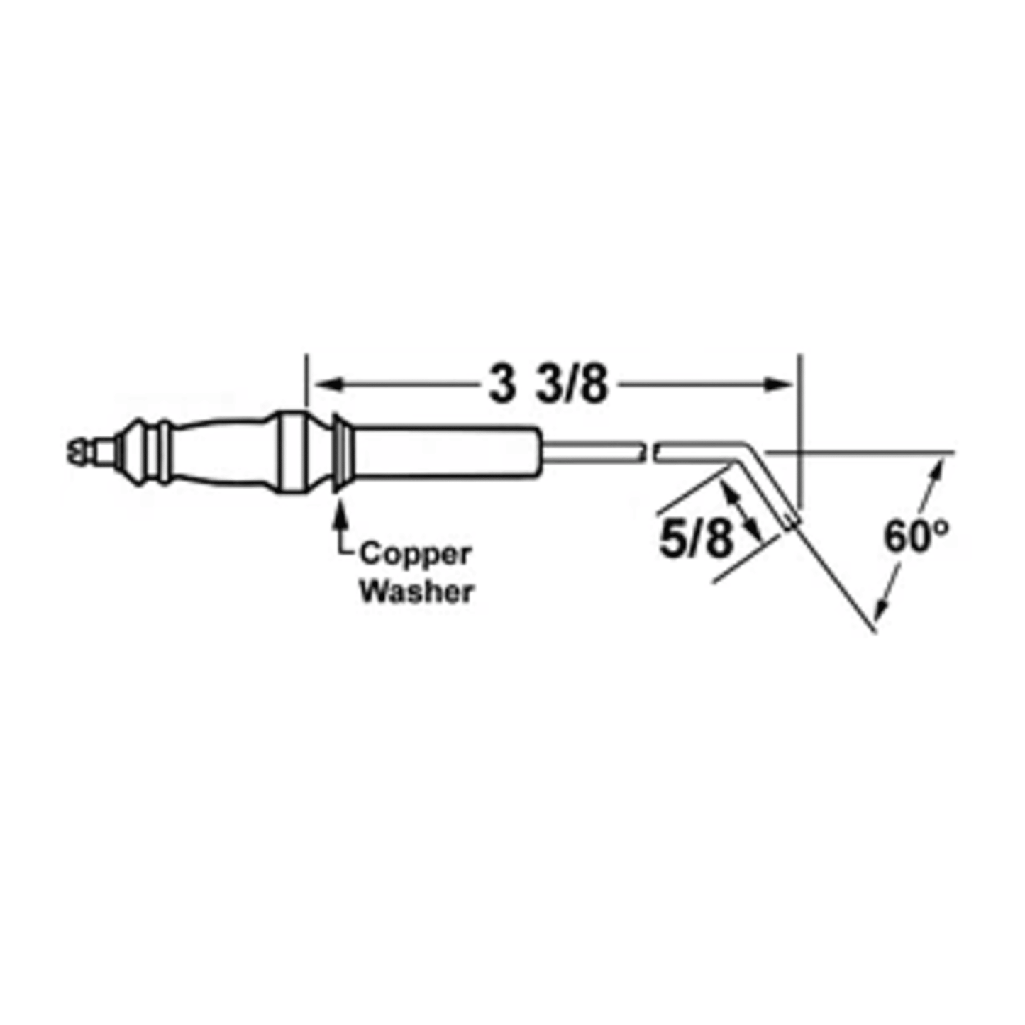 27178 - Crown - 53908 ELECTRODE 17287 RAY OIL BURNER (1EA)
