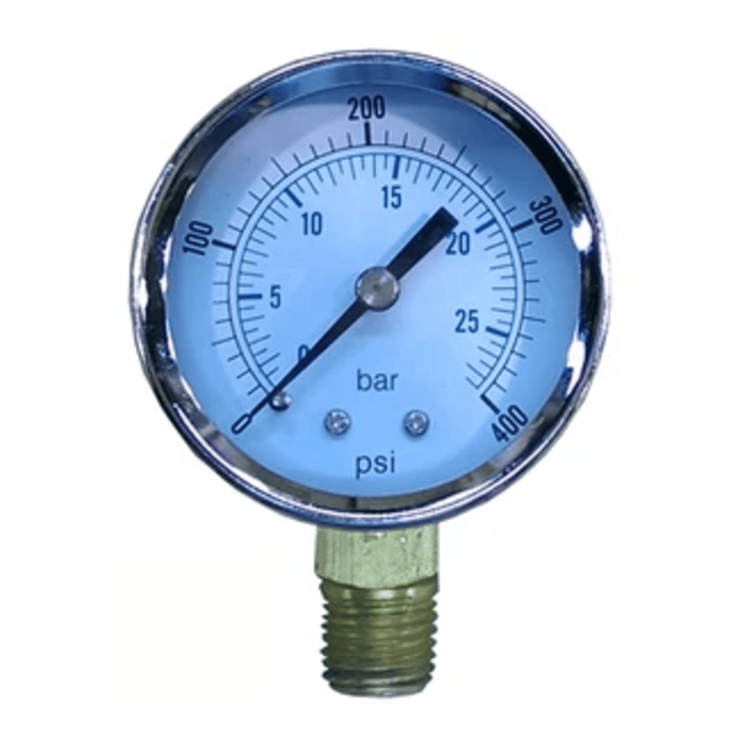 41408 - Crown - PSI GAUGE 0-400,2 In. FACE 1/4 NPT BOTTOM MOUNT (1EA)