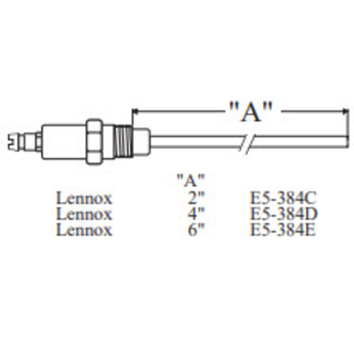 E5-384D - Westwood - 384D, Lennox Electrode 1pk
