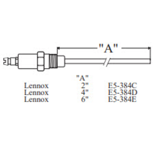 E5-384D - Westwood - 384D, Lennox Electrode 1pk