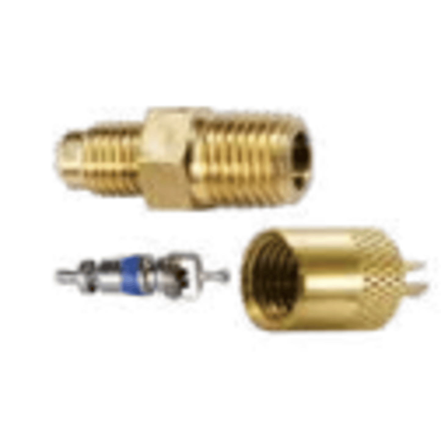 CD1414/2 - C&D - 1/4" m. flare access x 1/4" MPT body, CD2250 and valve core 2PK