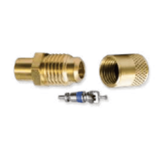 CD2500/6 - C&D - 1/4" m. flare access body, solder end has 1/4" ID and 5/16" OD step, CD2245 6PK