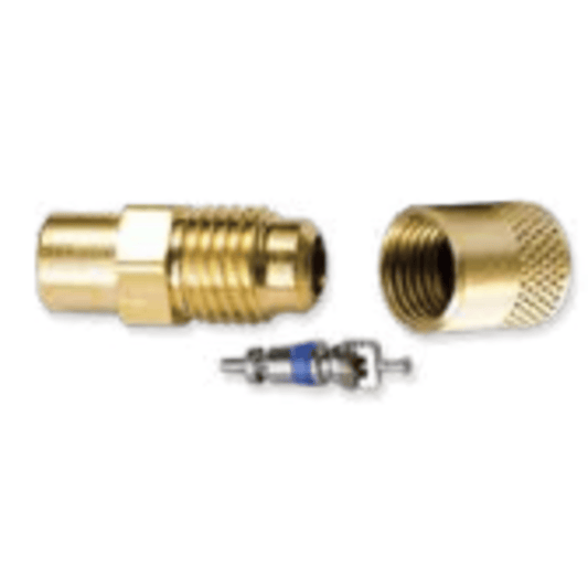 CD2506/6 - C&D - 1/4" m. flare access body, solder end has 1/4" ID and 3/8" OD step, CD2245 6PK