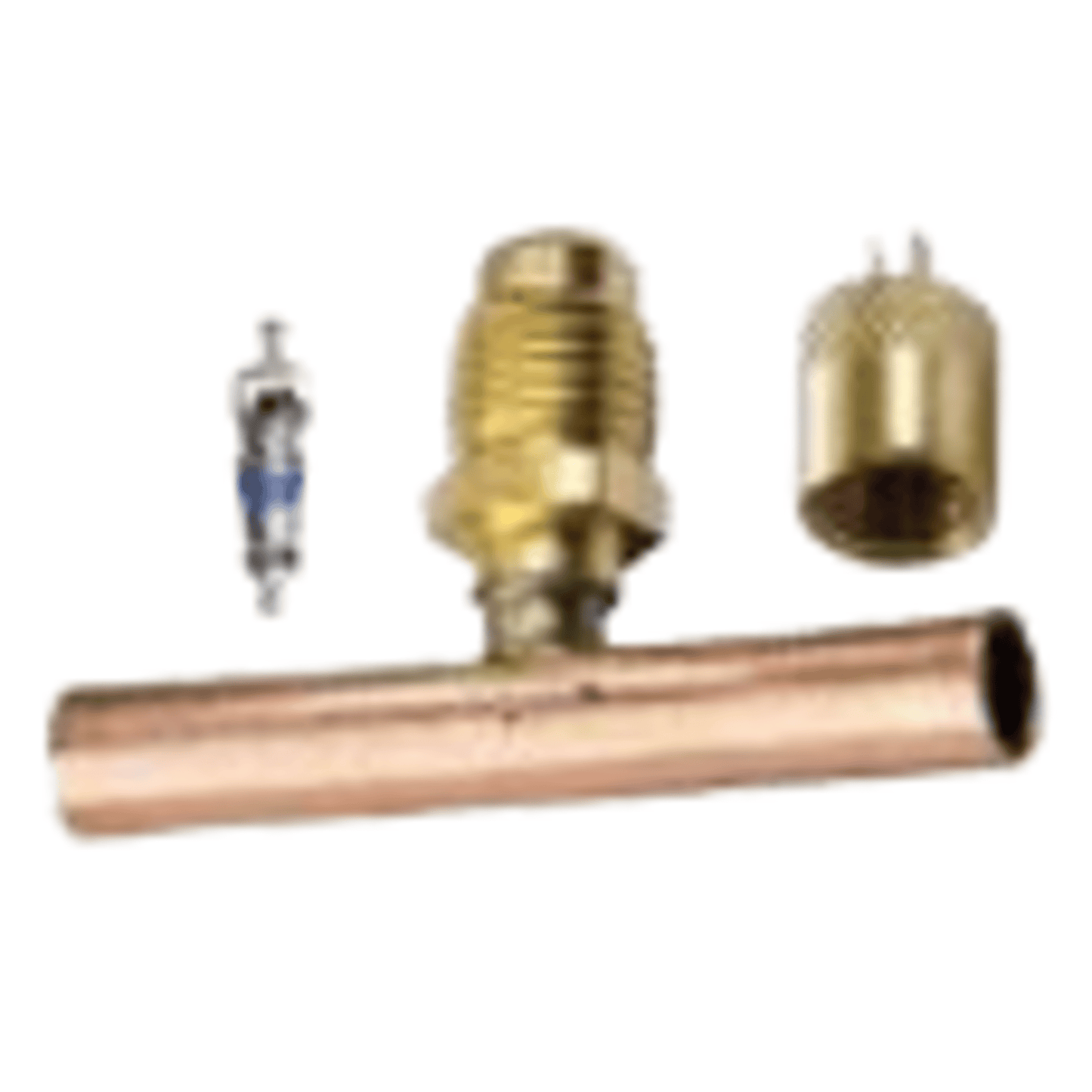 CD5421/2 - C&D - tee with 1/4" m. flare access on 5/16" OD x 2" copper tube, CD2250 2PK