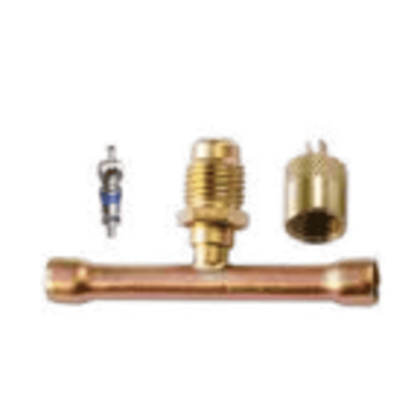 CD8414/2 - C&D - tee with 1/4" m. flare access on 1/4" copper tube, CD2250 2PK