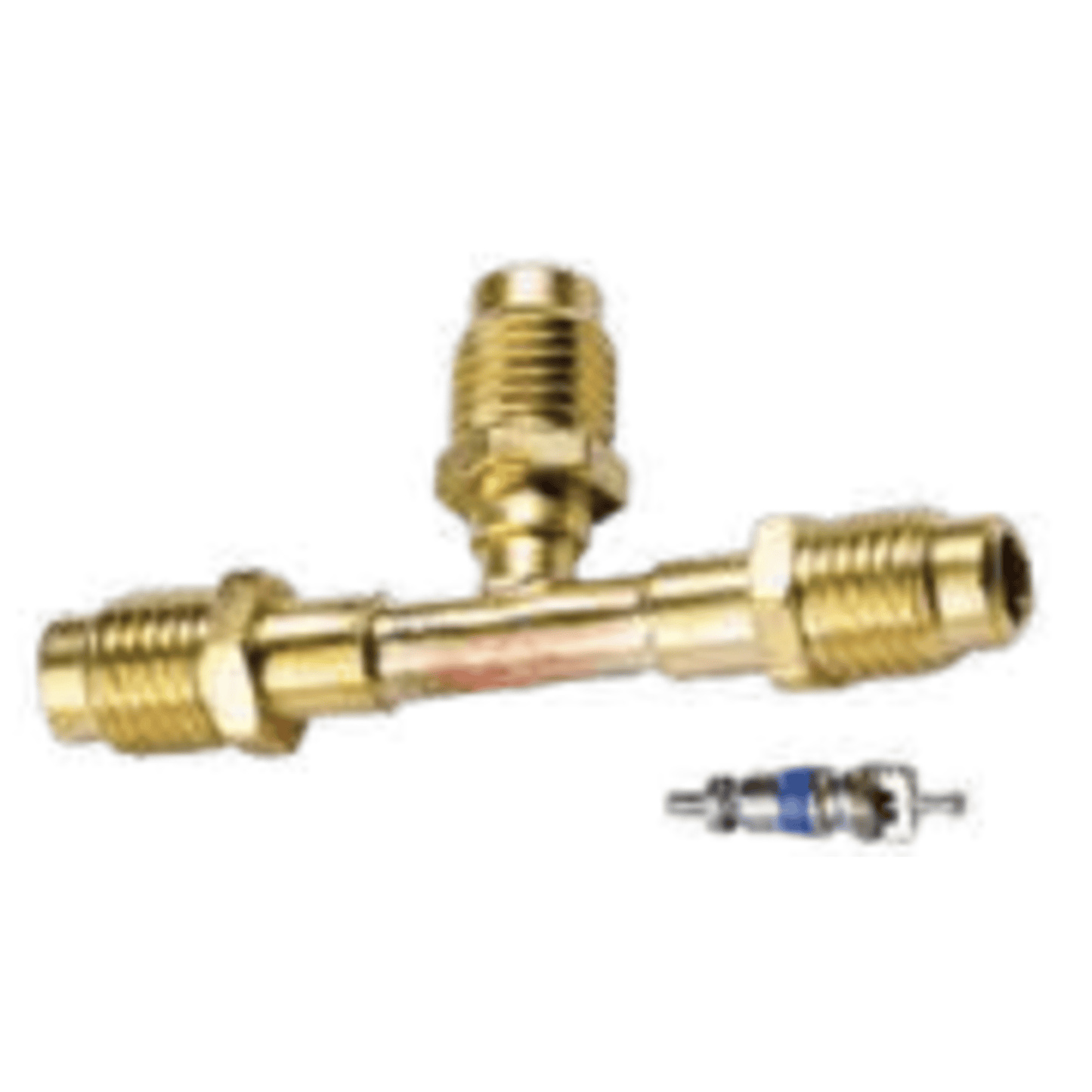 CD9623/2 - C&D - 1/4" m. flare access x 1/4" m. flare access x 1/4" m., two valve cores 2PK