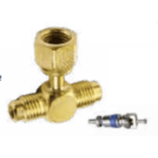 CD9627/2 - C&D - all brass, 1/4" m. flare access x 1/4" m. (CD9603 without depressor tip) 2PK