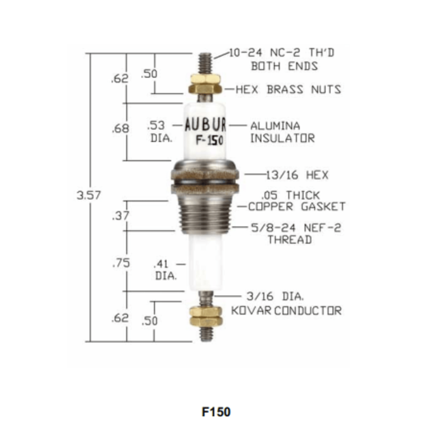 F-150 - Auburn - Feedthrough (CS13057) (20PK)