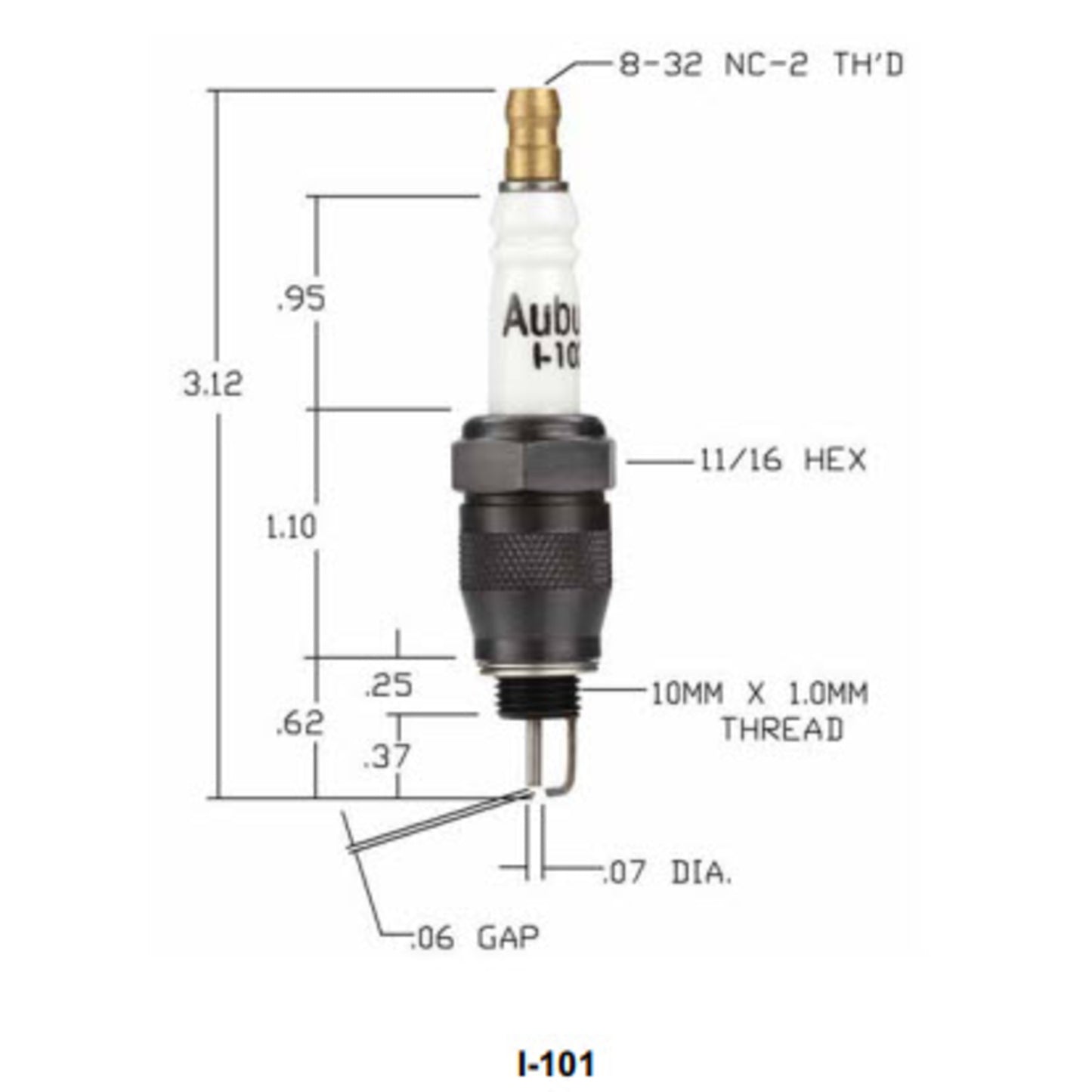 I-101 - Auburn - Igniter (CS12982) (40PK)