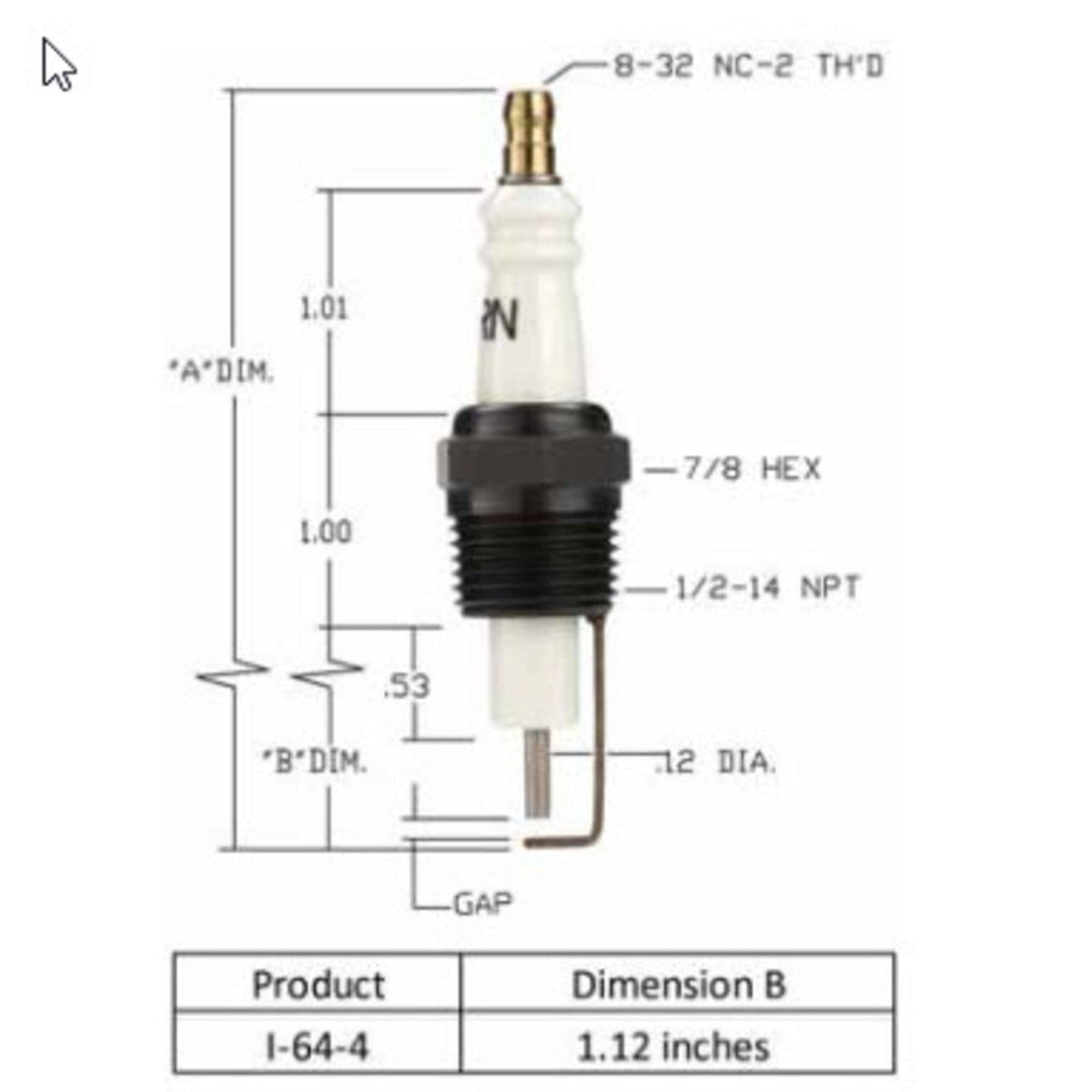 I-64-4 - Auburn - Igniter (CS12963) (40PK)
