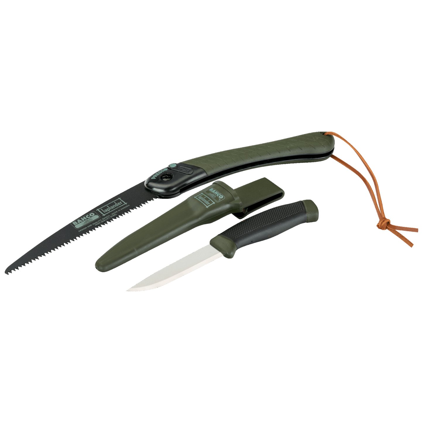 Bahco LAP-KNIFE, 9" Laplander Folding Saw & Knife Combination