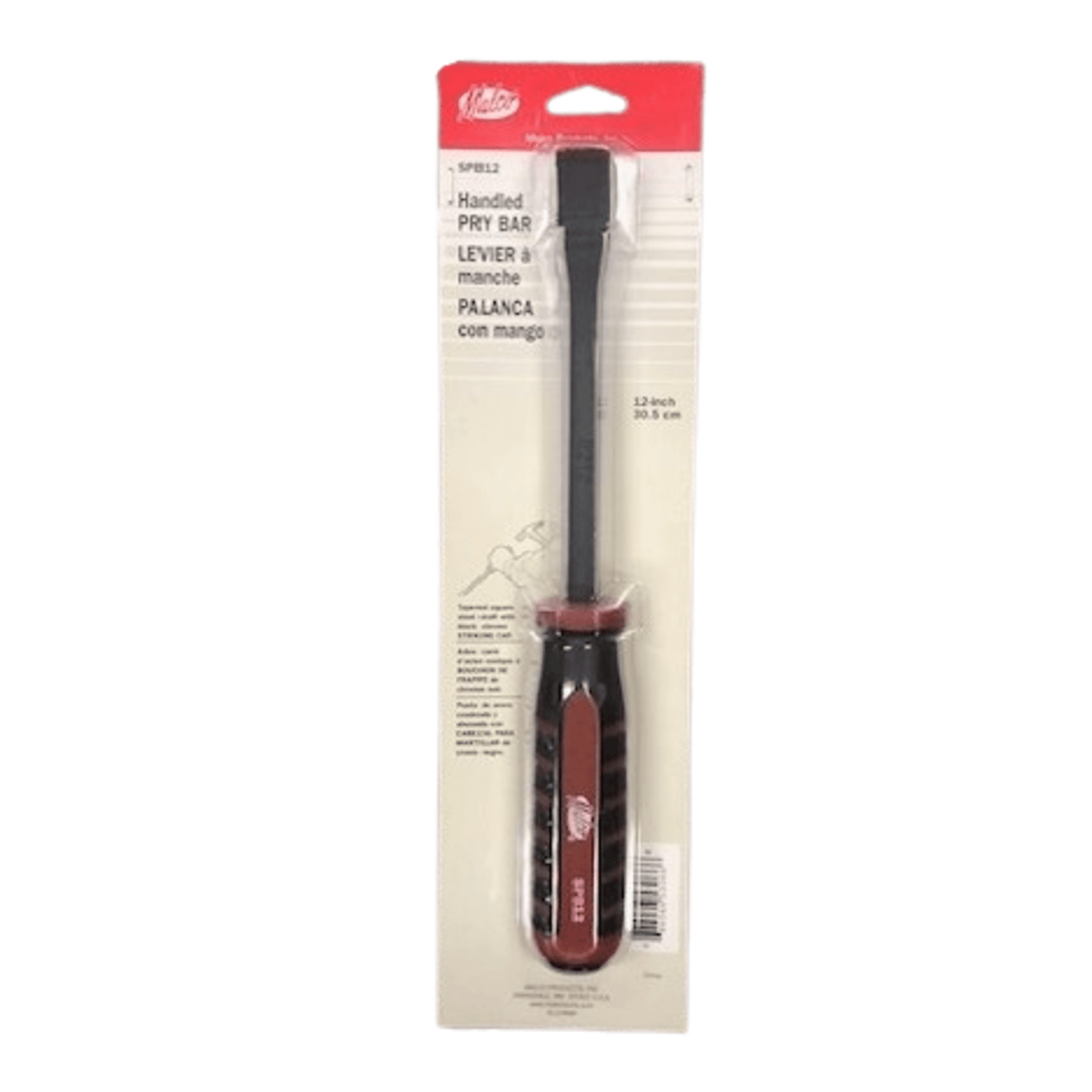 Malco SPB12, Handled Pry Bar, 12"