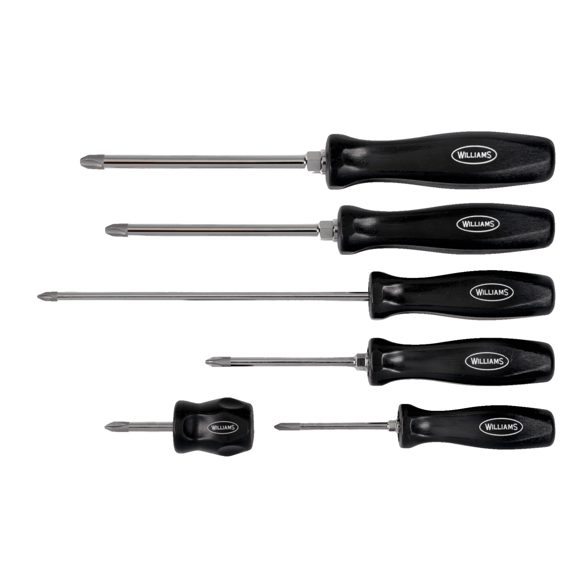 Williams 100P-6PD, 6 pc ENDUROGRIP™ Phillips Screwdrivers