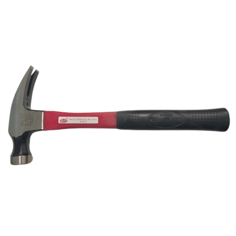 Claw Hammer with Fiberglass Handle 16oz - Malco