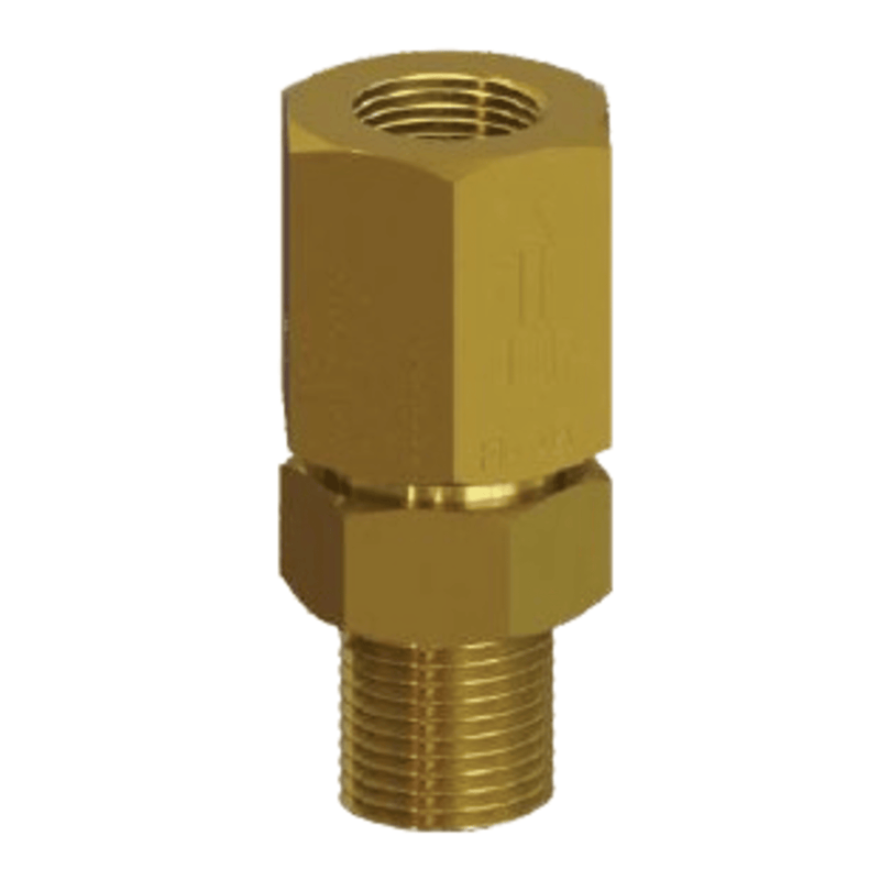 Henry Rupture Disc Assembly, Brass, 1/2" MPT × 1/2" FPT - 450