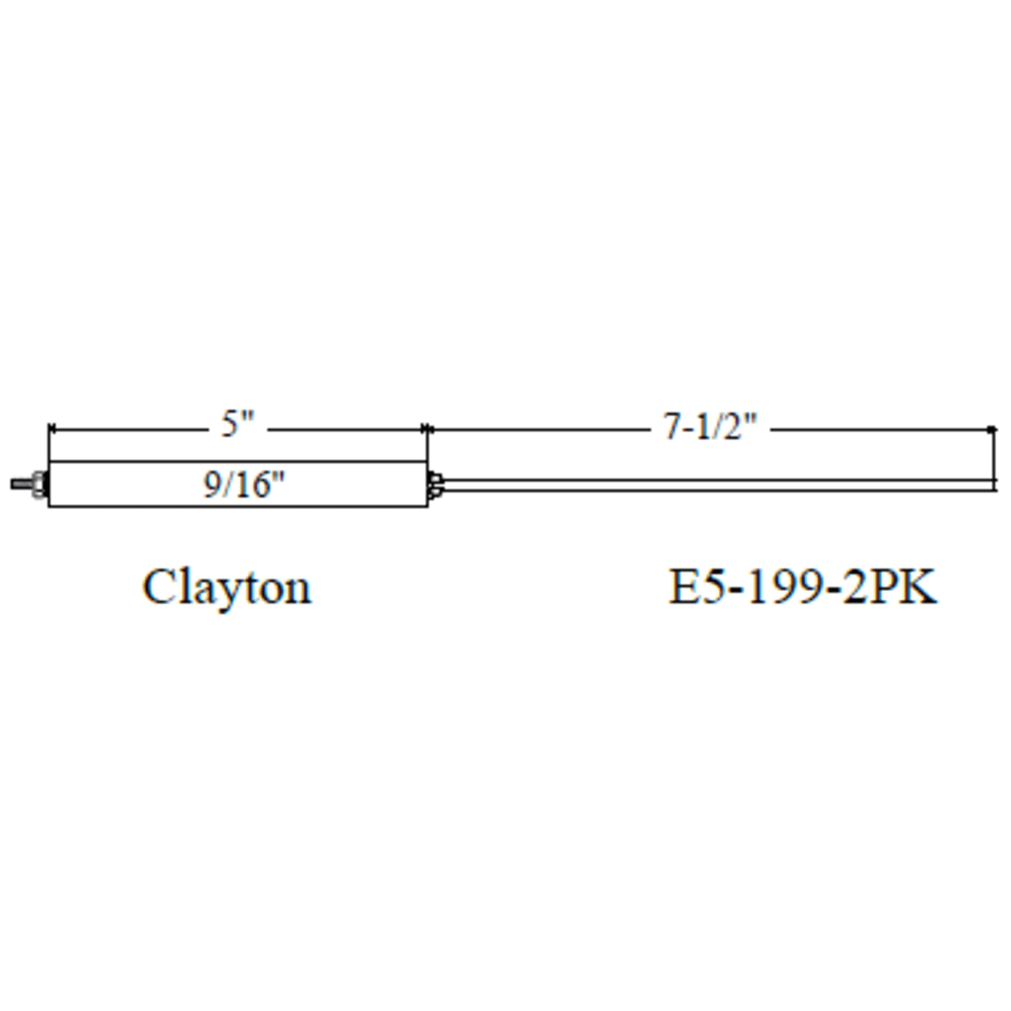 Westwood 199, Clayton Electrode 2pk