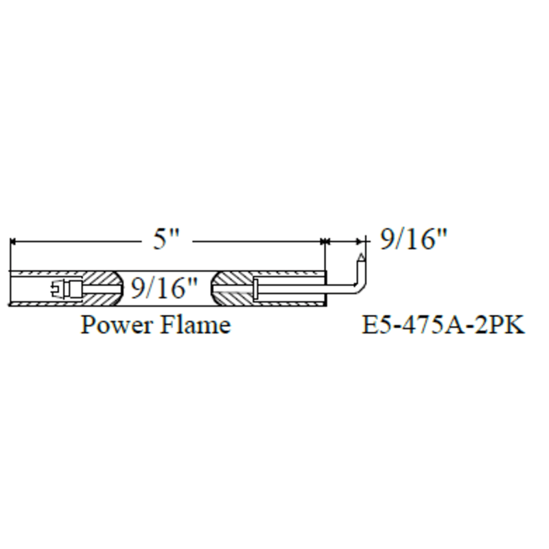 Electrode POWER FLAME 475A, 2pk - Westwood