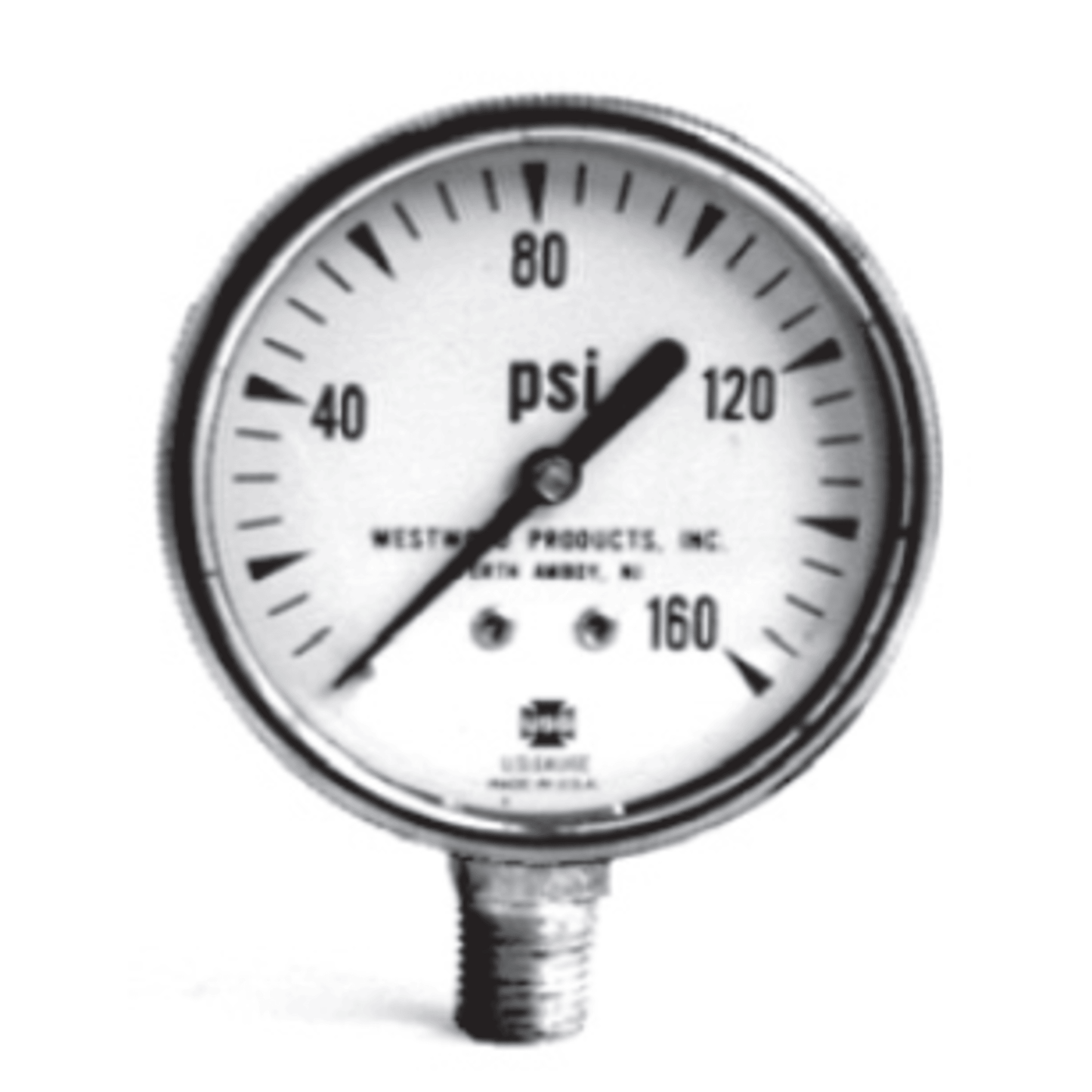 Westwood S100-144, Pressure Gauge 1/4"LM, 2-1/2" Face 0-60 PSI