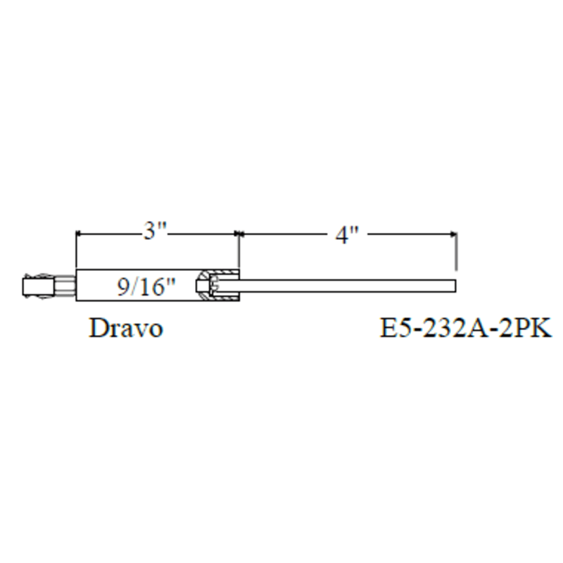 Electrode DRAVO 232A, 2pk - Westwood