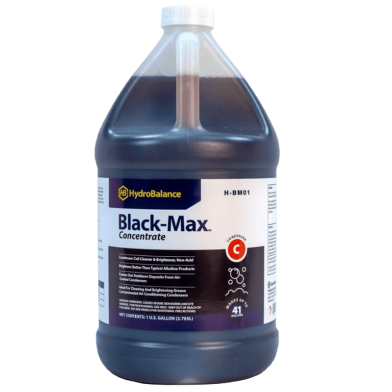 Nettoyant pour condenseur concentré Black Max, flacon de 3,78 L (lot de 4) - HydroBalance