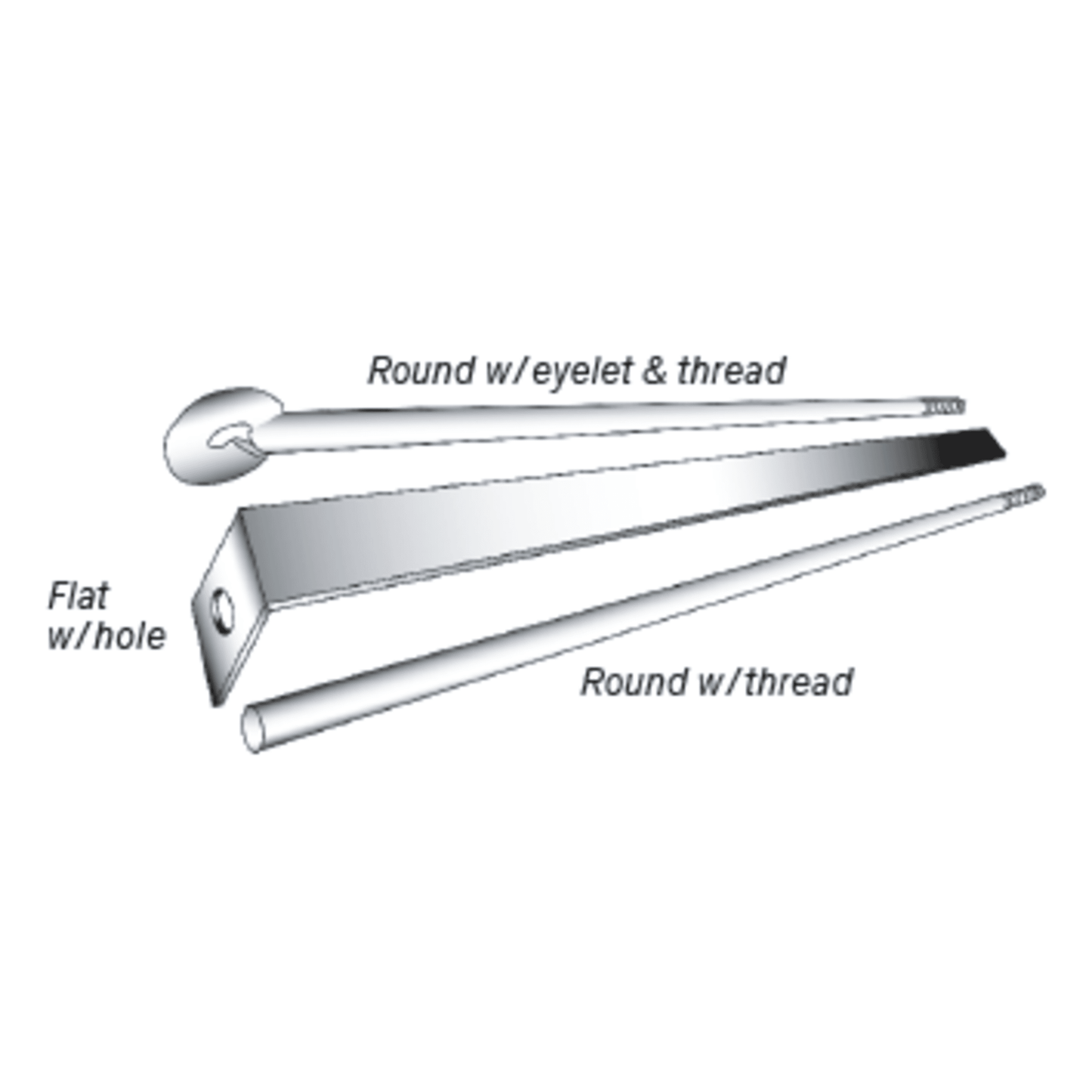 Westwood TYPE-F-24, Brass Buss Bar, Flat with 3/16" clearance hole.