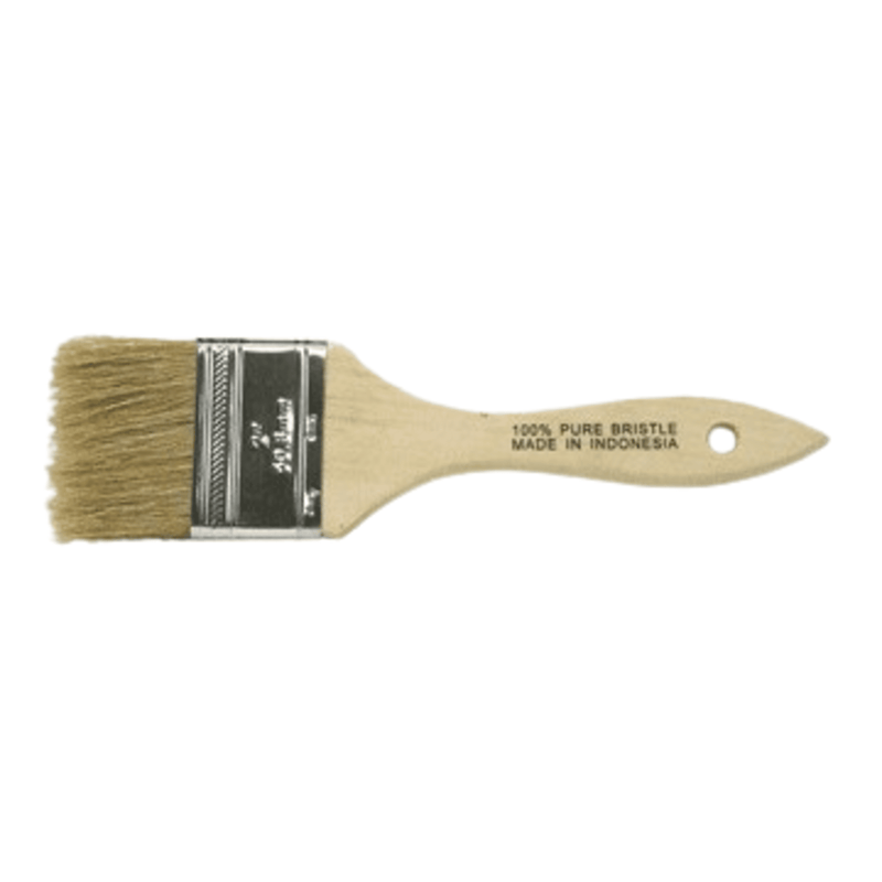 Schaefer Chip Brush, White Natural Bristle, 2" Width (24PK)