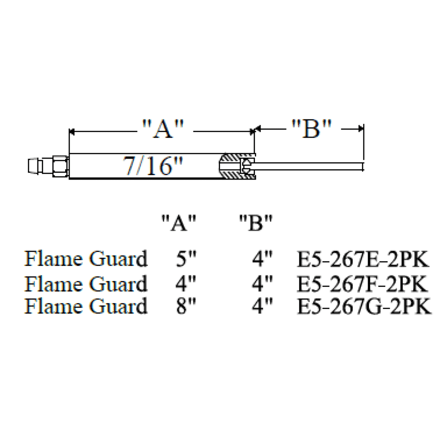 Westwood 267G Flame Guard Electrode  2PK