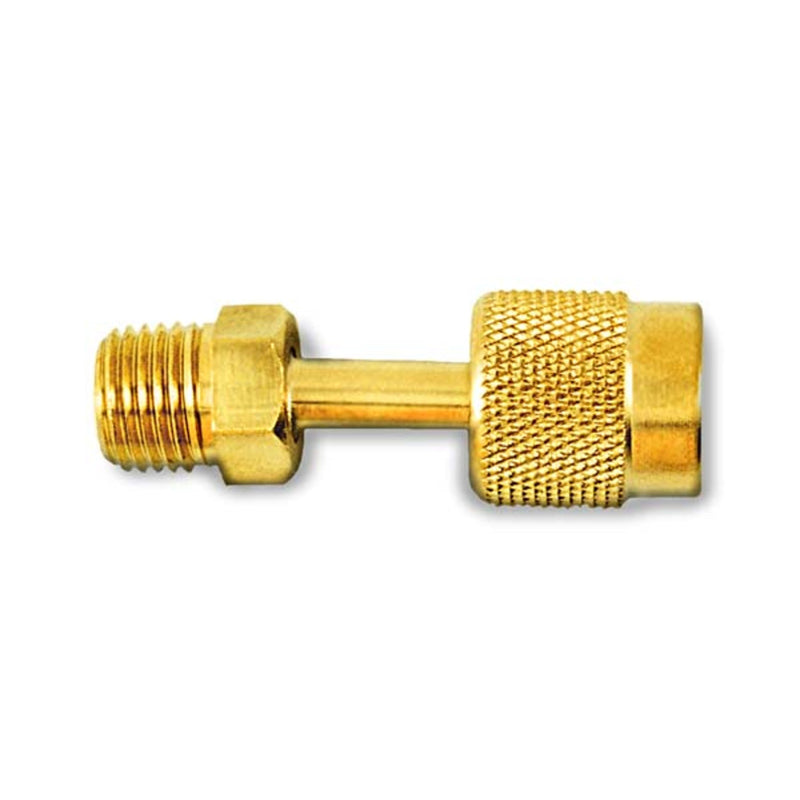 Robinet d'accès 1/4" évasement F. tournant avec pointe dépressuriseur et joint x 1/4" MPT 1EA - C&D
