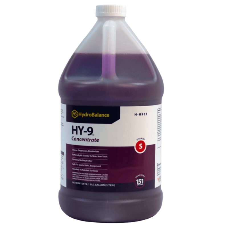 Nettoyant/Dégraissant concentré HY-9, bouteille de 3,78 L (lot de 4) - HydroBalance