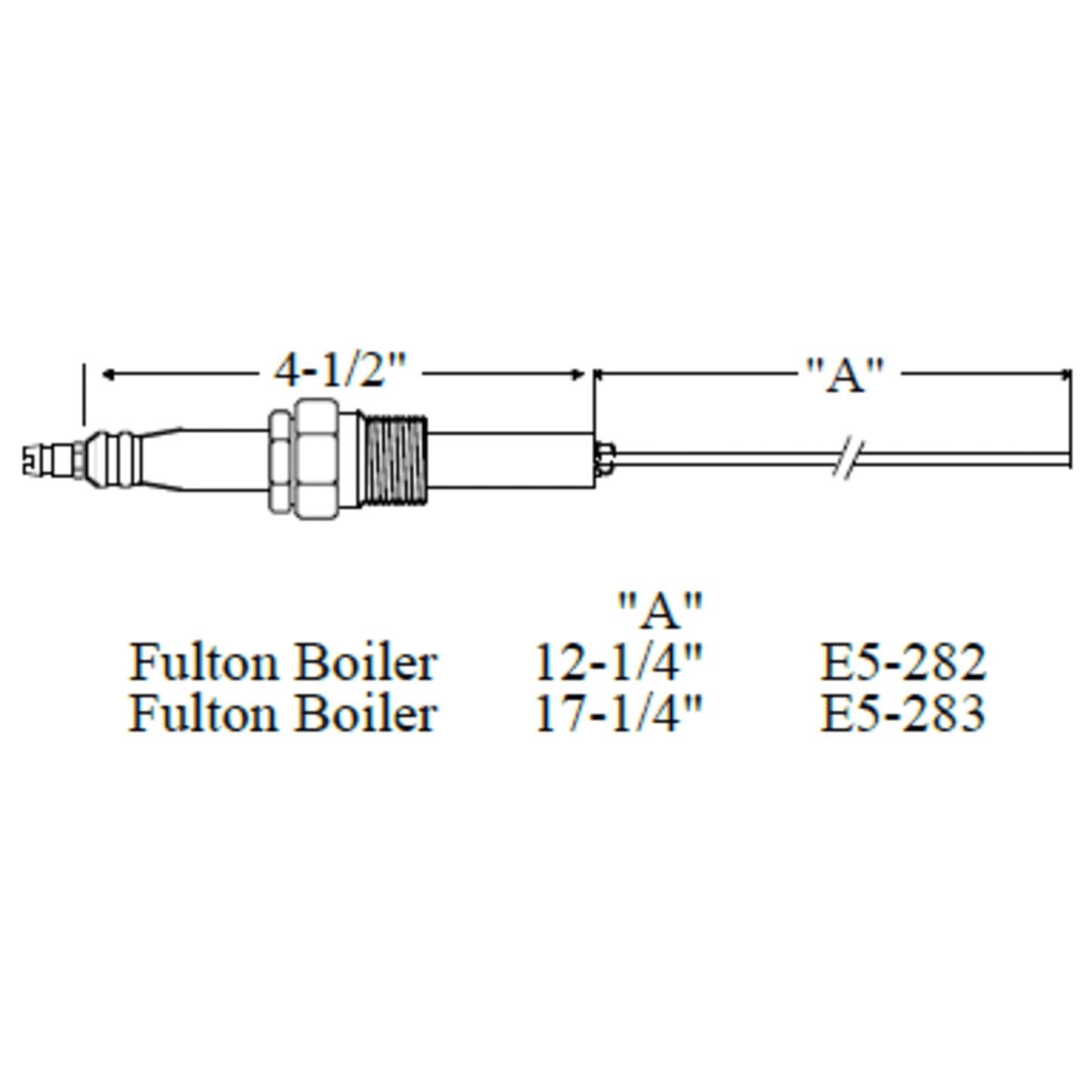 Westwood 283, Fulton Boiler Electrode 1pk