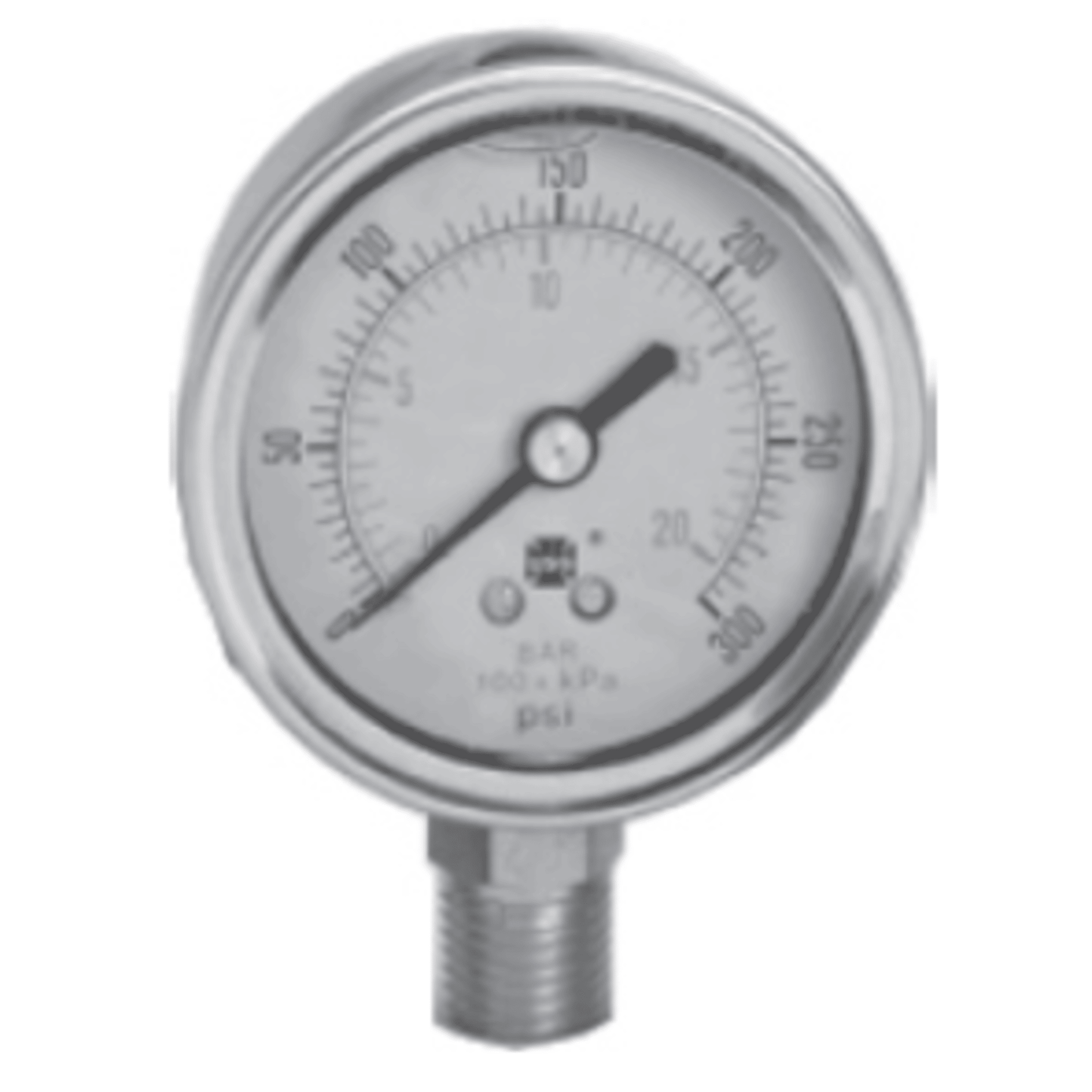 Westwood S100-295, Test Gauge Vacuum, 1/8"LM, 2-1/2" Face 0-30 Hg