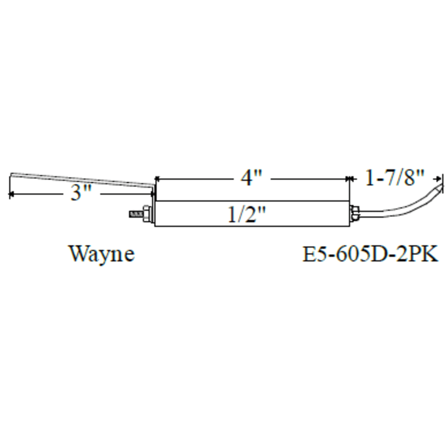 Westwood 605D Wayne Electrode 2pk