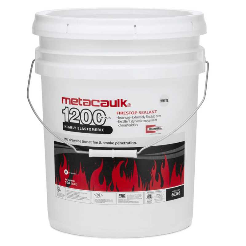 Fire Stop METACAULK 5 Gallon Pail 1200 Caulk Grade White - Rectorseal
