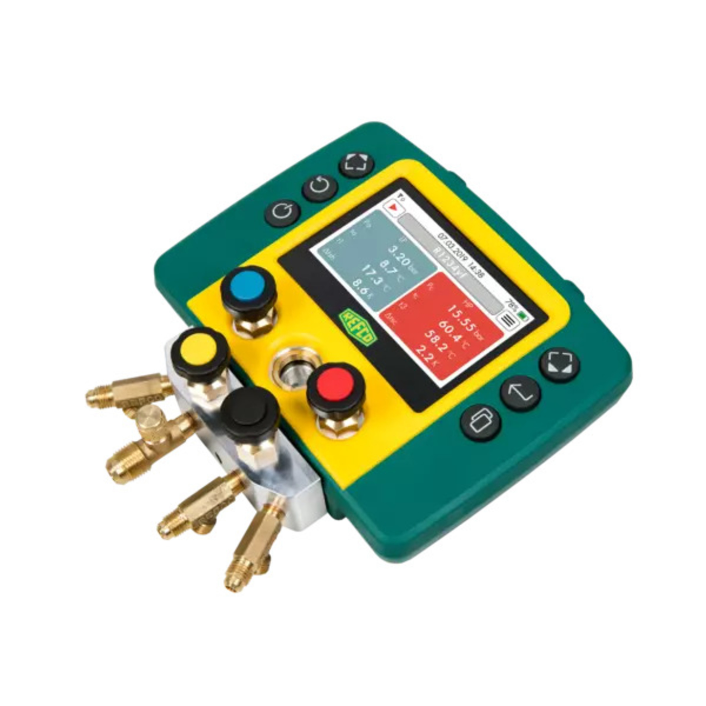4688130 - Refco - REFMATE-4-CA-TC, Digital 4-way manifold