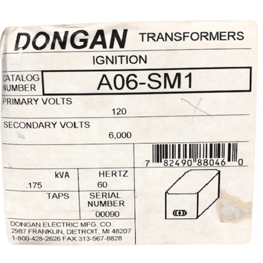 Dongan AO6SM1, Ignition Transformer, 6000V