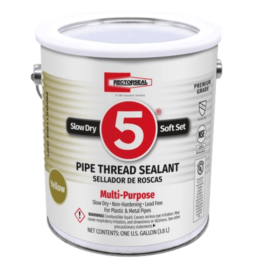 Rectorseal 25271, No. 5 Pipe Thread Sealant Gallon Cans - 4PK