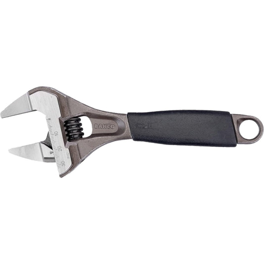 Bahco 9031 RTUS, Ergo Big-Mouth Adjustable Wrench Thin Jaw Wide Mouth with Rubber Handle - 8 Inch
