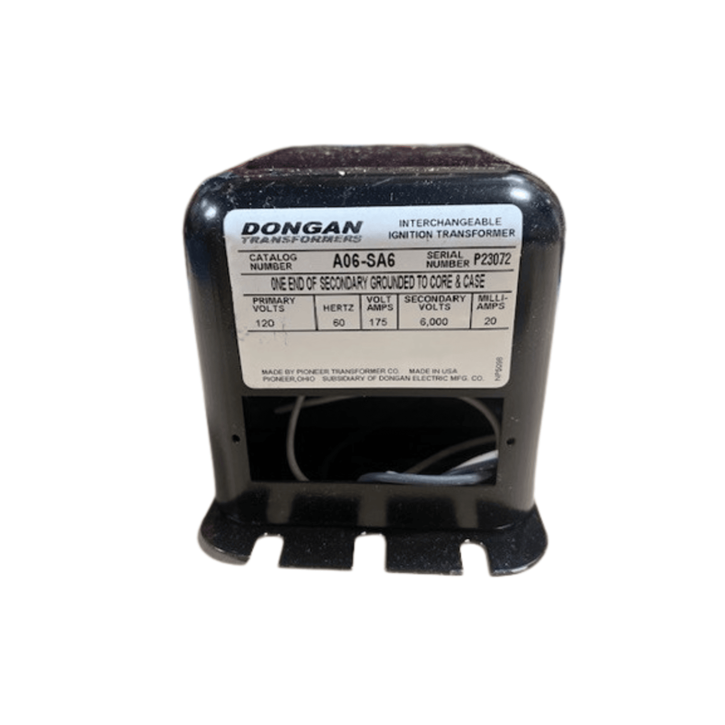 AO6-SA6 - Dongan - AO6-SA6,  Ignition Transformer, P120 S6000 END GRD