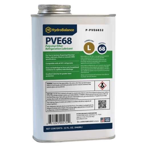 HydroBalance P-PVE6832, PVE 68 Ref Lube1 Quart Metal Can 4 QT/CS