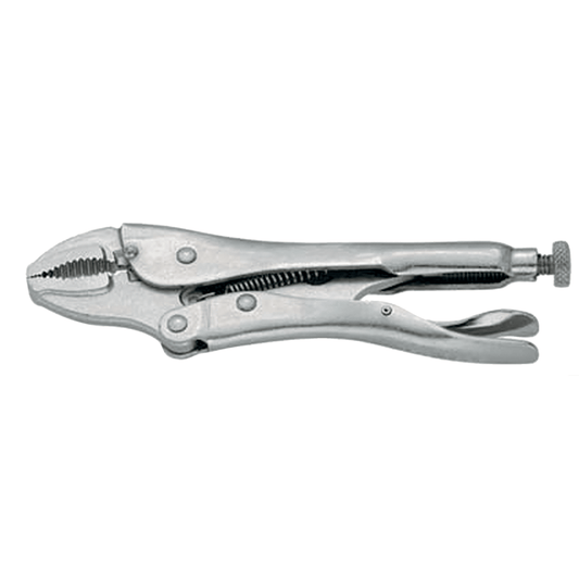 Williams 23302, Curved Jaw with Wire Cutter Locking Pliers 7"