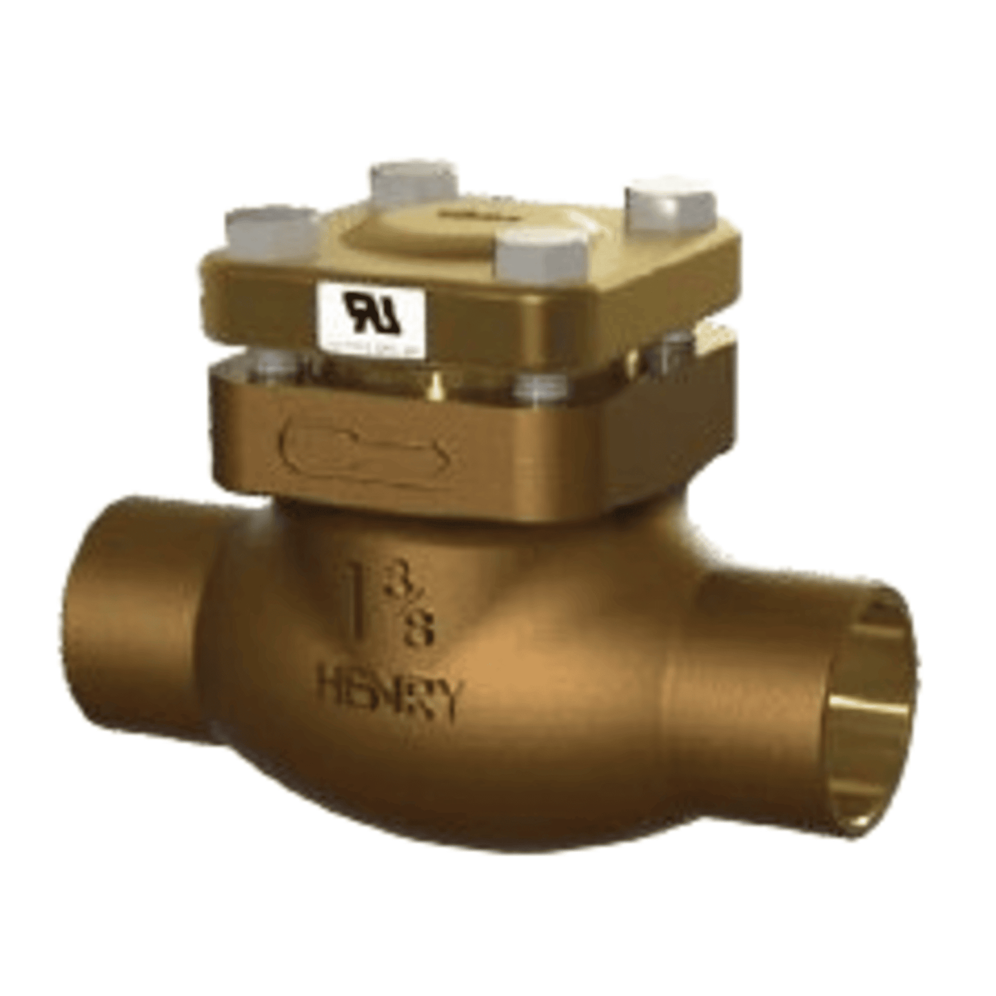 Henry 205-2-5/8, Check Valve, Brass Globe Type for Discharge Line, 2-5/8 ODS