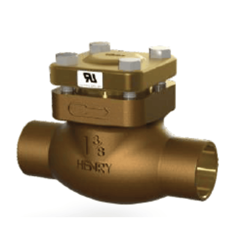 Check Valve, 2-5/8 ODS - 66.675mm - Brass Globe Type for Discharge Line - Henry