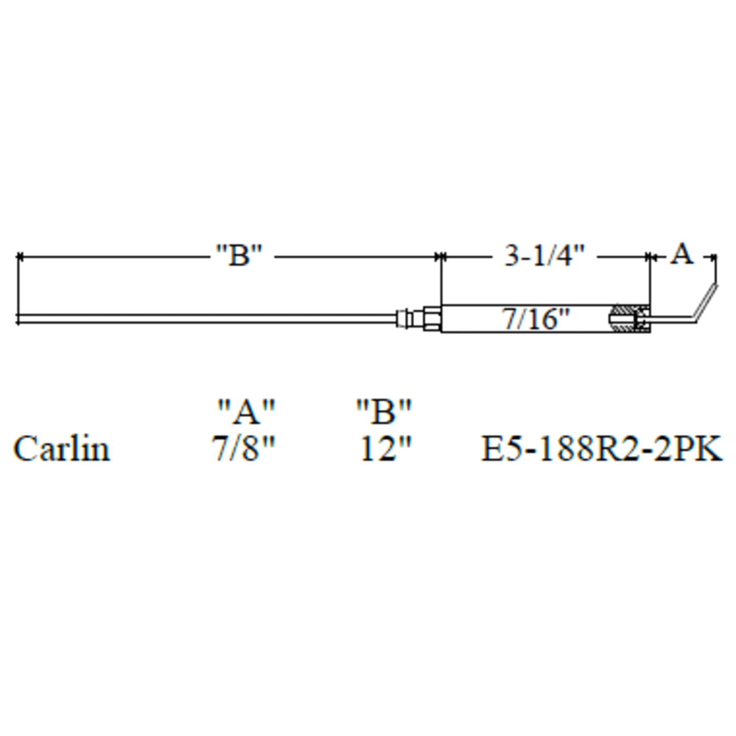 Westwood 188R2, Carlin Electrode 2pk