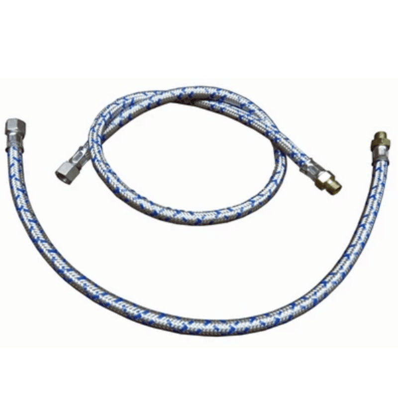 Flexible oil line, steel covering, for Riello, 24" long - Crown
